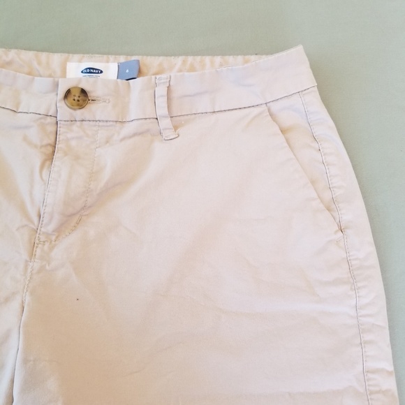 Old Navy Khaki Shorts Womens Stretch Size 6 - Picture 3 of 7